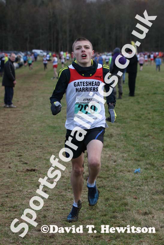 Jed Marshall wins under-17 mens NEHL, Wallington Hall. Photo: David T. Hewitson/Sports for All Pics
